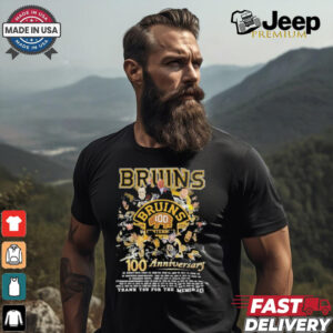 Boston Bruins 100th Anniversary 1924 2024 Thank You For The Memories Shirt