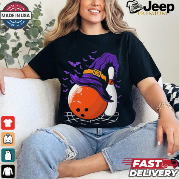 Bowling Ball Witch Hat Halloween Shirt