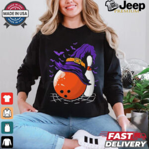 Bowling Ball Witch Hat Halloween Shirt