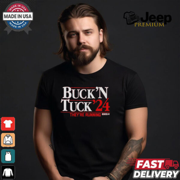 Buck ‘N Tuck ’24 Bucky Irving & Sean Tucker They’re Running Shirt