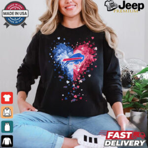 Buffalo Bills Crystal Heart Shirt