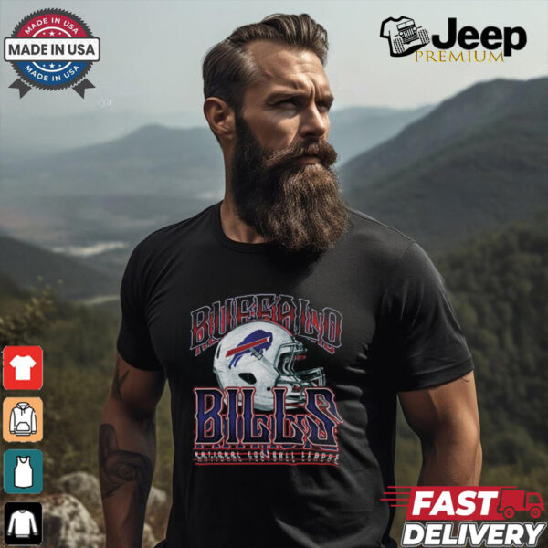 Buffalo Bills Helmet Garment Dyed Heavyweight T Shirt