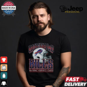 Buffalo Bills Helmet Garment Dyed Heavyweight T Shirt