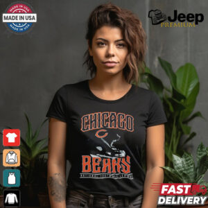 Chicago Bears Helmet Garment Dyed Heavyweight T Shirt