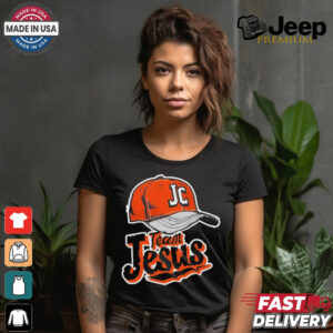 Christian Clothing Team Jesus Orange Baseball Hat Retro Shirt