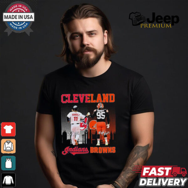 Cleveland Indians Jose Ramirez X Cleveland Browns Myles Garrett 2024 Shirt