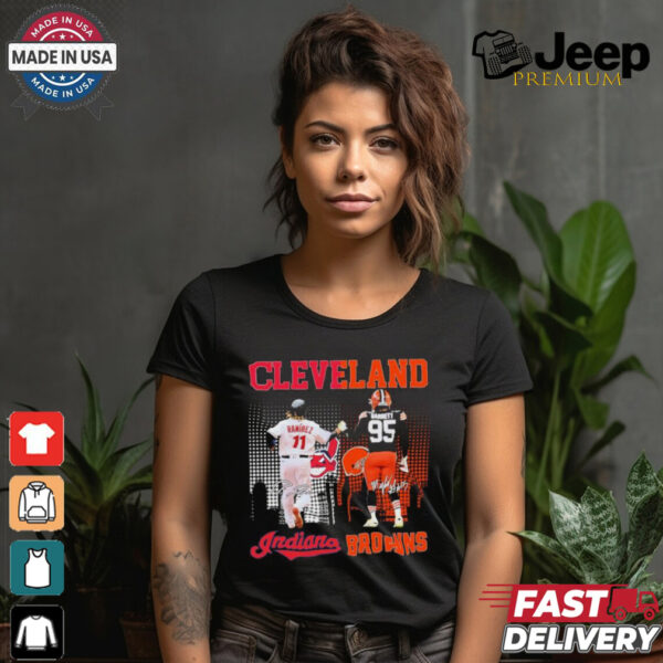 Cleveland Indians Jose Ramirez X Cleveland Browns Myles Garrett 2024 Shirt