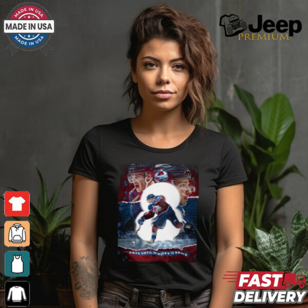 Colorado Avalanche Days Until Hockey Is Back GoAvsGo Poster t shirt