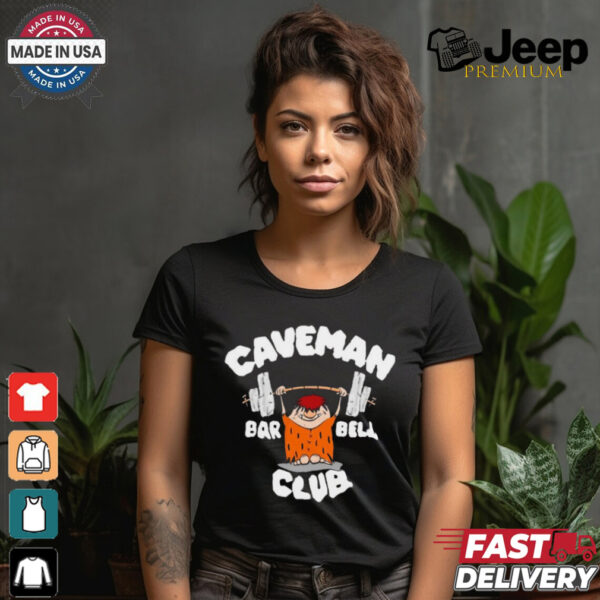 David Montgomery Caveman Club Bar Bell Painting t shirt