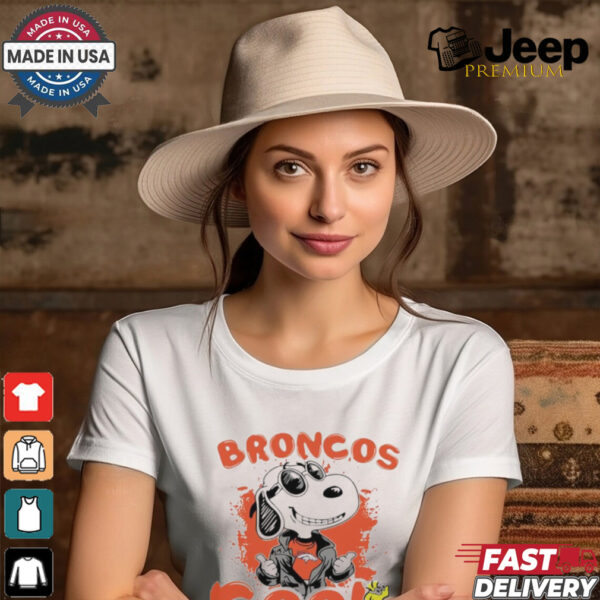 Denver Broncos NFL Team Snoopy Joe Cool T Shirt