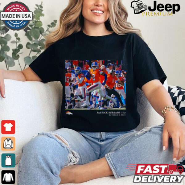 Denver Broncos Patrick Surtain II Black NFL Flash Features Week 5 T Shirt