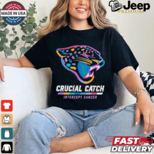 Design Jacksonville Jaguars 2024 Crucial Catch Intercept Cancer Awareness T Shirt