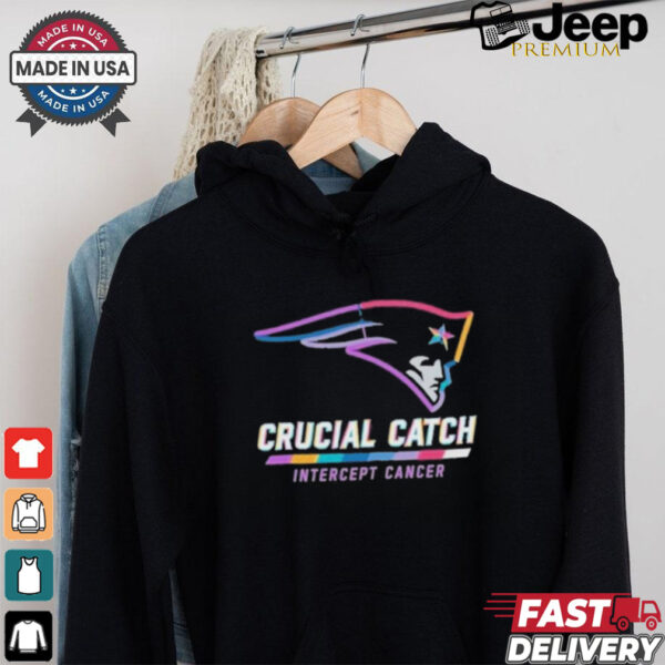 Design New England Patriots 2024 Crucial Catch Intercept Cancer Awareness T Shirt