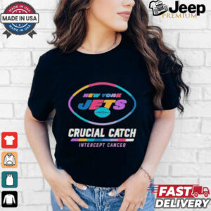 Design New York Jets 2024 Crucial Catch Intercept Cancer Awareness T Shirt