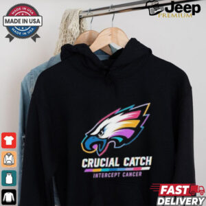 Design Philadelphia Eagles 2024 Crucial Catch Intercept Cancer Awareness T Shirt