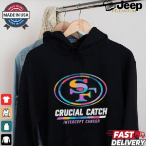 Design San Francisco 49ers 2024 Crucial Catch Intercept Cancer Awareness T Shirt