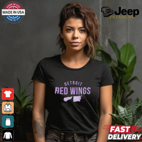 Detroit Red Wings Hockey Fights Cancer 2024 Shirt