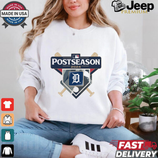 Detroit Tigers 2024 MLB Postseason logo t shirt