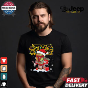 Disneyland Star wars Christmas Boba Fett shirt