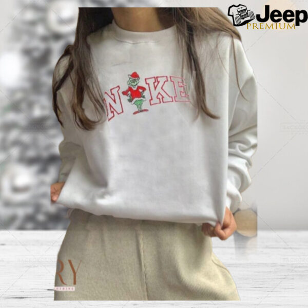 Embroidered Sweatshirt Matching Grinch