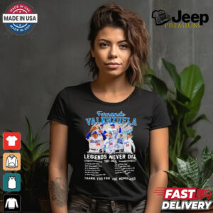 Fernando Valenzuela Legends Never Die 1960 2024 Thank You For The Memories Signature Shirt