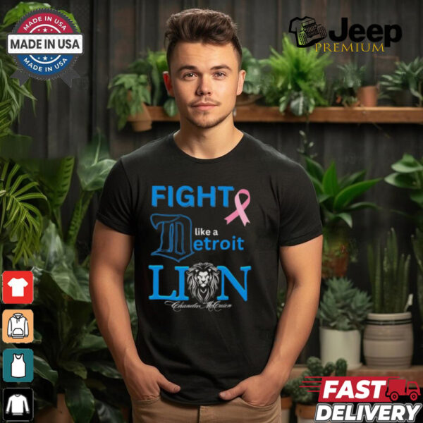 Fight like a Detroit Lions Cancer logo shirt