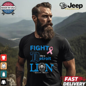 Fight like a Detroit Lions Cancer logo shirt