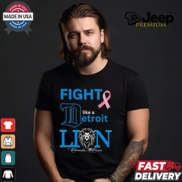 Fight like a Detroit Lions Cancer logo shirt