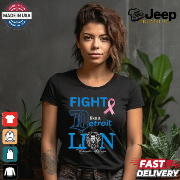 Fight like a Detroit Lions Cancer logo shirt