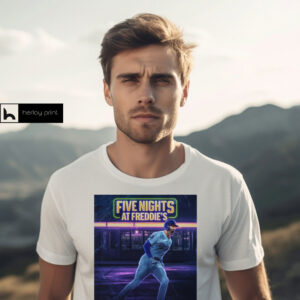 Freddie Freeman Los Angeles Dodgers Five Nights At Freddie’s Poster t shirt