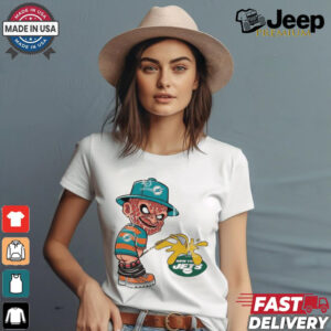 Freddy Krueger Miami Dolphins Piss On New York Jets Halloween 2024 Shirt