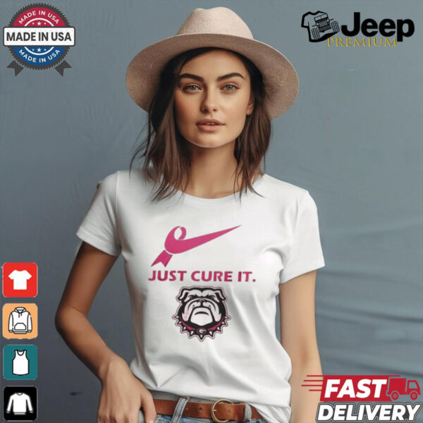 Georgia Bulldogs Just Cure It 2024 T Shirt White