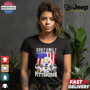 God family Country Pittsburgh Steelers American flag shirt