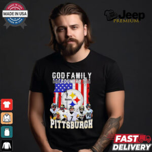 God family Country Pittsburgh Steelers American flag shirt