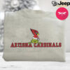 Whoville Heart Grinch Hands Embroidered Sweatshirt