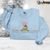 Grinch Christmas Embroidered Sweatshirt Grinch Shirt