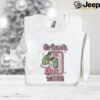 Grinch Embroidered Sweatshirt Merry Christmas With Custom Name