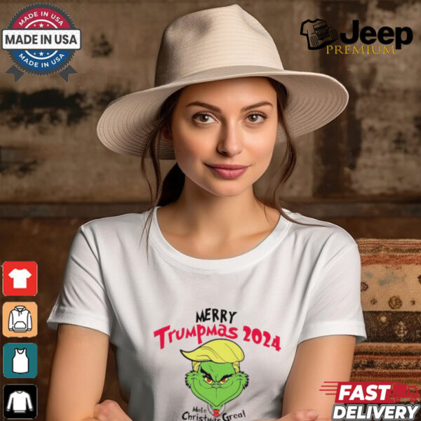 Grinch merry Trumpmas 2024 make Christmas great again shirt