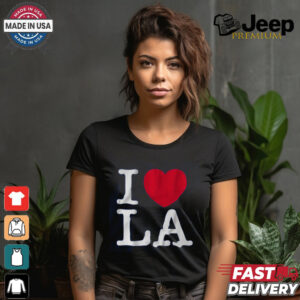 I Love LA Baseball T Shirt