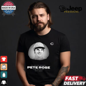 In Loving Memory The Hit King Pete Rose 1941 2024 t shirt