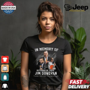 In Memory Of October 26, 2024 Jim Donovan Thank You For The Memories T Shirt