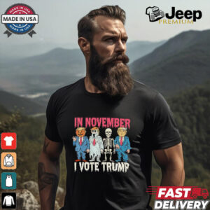 In November I vote Trump Halloween shirt