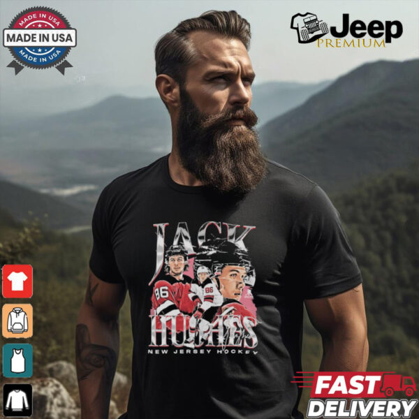 Jack hughes new jersey vintage signature shirt