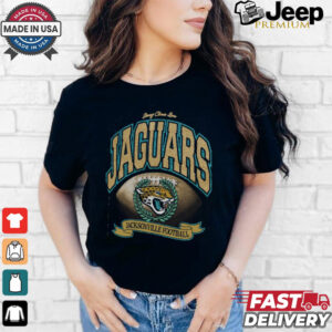 Jacksonville Jaguars Stoney Clover Lane x '47 Black Glitter Rocker Retro Tubular T Shirt