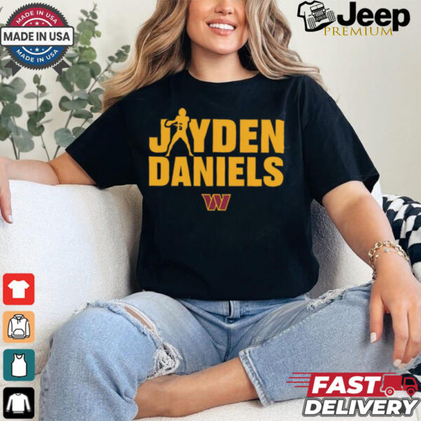 Jayden Daniels Washington Commanders NFL Play Motion t shirt