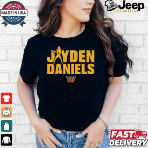 Jayden Daniels Washington Commanders NFL Play Motion t shirt