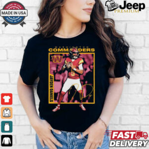 Jayden Daniels Washington Commanders NFL Player Frame Signature t shirt