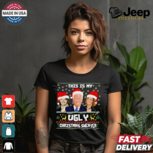 Joe Biden Nancy Pelosi Kamala Harris this is my ugly Christmas shirt