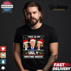 Joe Biden Nancy Pelosi Kamala Harris this is my ugly Christmas shirt