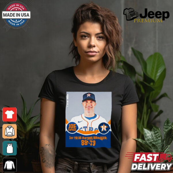 Joe Espada 1st YR AS Astros Manager 88 73 Poster t shirt